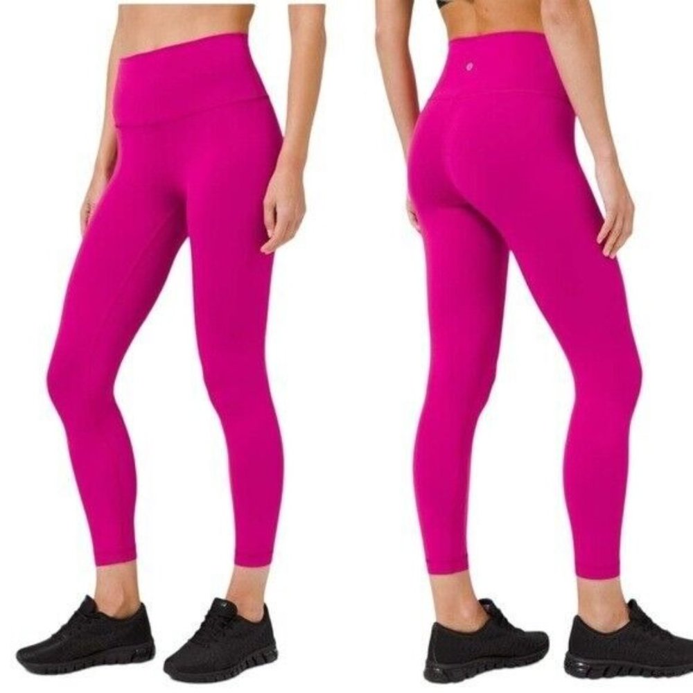 Lululemon Wunder Train High-Rise Tight 25" Ripened Raspberry Everlux Size 4 - Picture 11 of 11